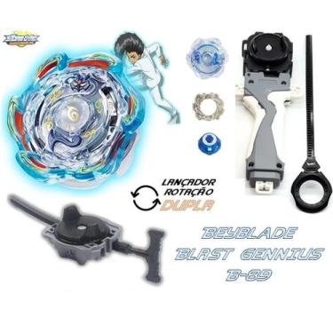 Imagem de Beyblade Burst C/ 2 Lançador Grip Blast Gennius Beyblader Joshua - TD