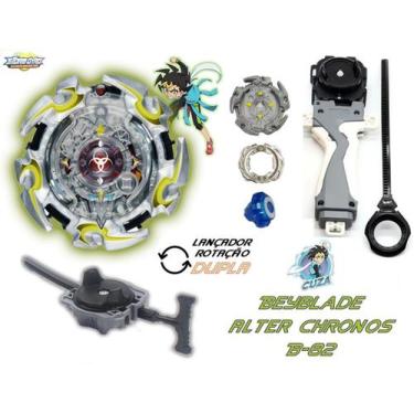 Imagem de Beyblade Burst C/ 2 Lançador Grip Alter Chronos Beyblader Kuza - TD