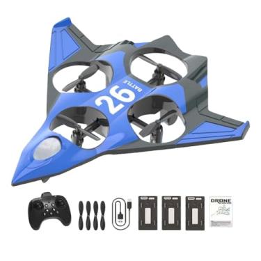 Imagem de Luwecf Avião de Controle Remoto RC com Flip de 360°, Leve E com Asas Fixas, Ideal para Iniciantes E Crianças, 3 Baterias