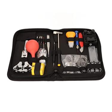 Imagem de ZJchao Kit de Reparo de Relógio Profissional Completo Conjunto de Ferramentas de Substituição de Bateria de Relógio Com Lupa e Bola de Sopro para Relojoeiros e Colecionadores Metal