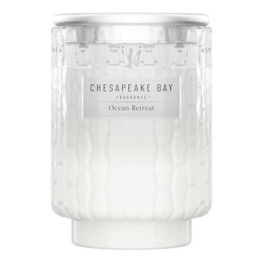 Imagem de Chesapeake Bay Candle 227 g | Perfume Ocean Retreat | Fragrância que evoca o humor | Frasco texturizado inspirado em vidro marinho | Cera de mistura de soja premium com óleos essenciais | Fragrância