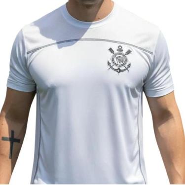 Imagem de Camisa Corinthians Fitness Branca Masculino Licenciado - Coimbra, Bran