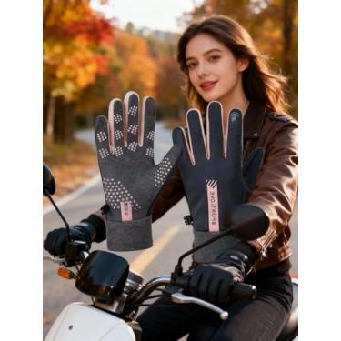 Imagem de Luvas masculinas femininas de inverno impermeáveis forradas térmicas para esqui, motociclismo, caminhadas, atividades ao ar livre