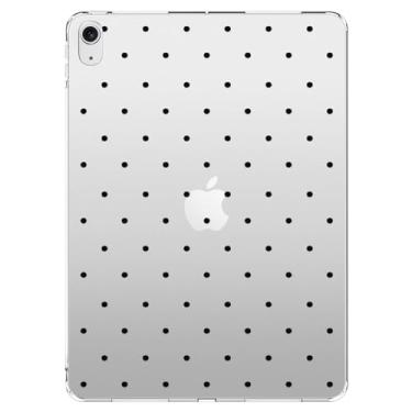 Imagem de AdorableWhimsy Linda capa de bolinhas para iPad 10ª geração 2022 10,9 polegadas/iPad (A16) 11ª geração 2025 11 polegadas bonito design estético elegante capa protetora fina à prova de choque capa