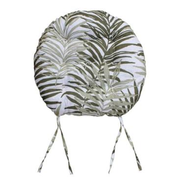 Imagem de Almofada Futon Redonda 40x40 cm para Cadeira e Piso – Almofada Decorativa Estampada para Assento (COLOR 1)