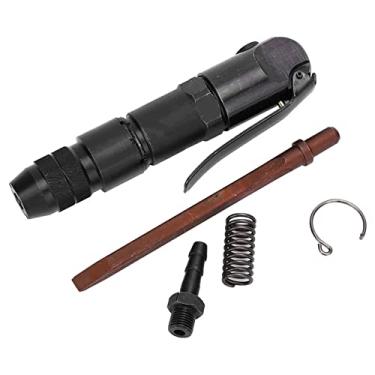 Imagem de Pistola de martelo de ar profissional portátil pneumática removedor de ferrugem pás ferramentas de aço inoxidável capacidade de impacto de concha de metal 1,5J para manutenção