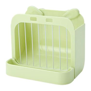 Imagem de Gralara Comedouro de feno, tigela para ração, suporte para feno, dispensador de alimento para, porquinho-da-índia e hamster, Verde