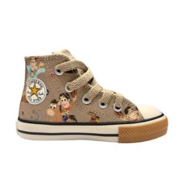Imagem de Tênis Converse Chuck Taylor All Star Toy Story Infantil - Cano Alto - Marrom/Bege-Unissex