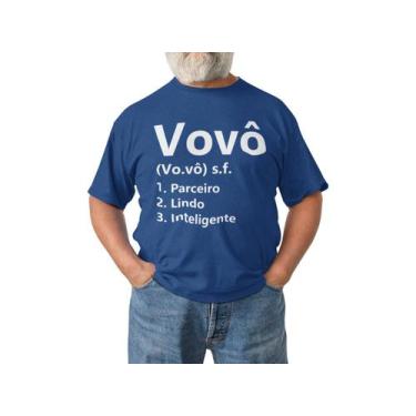 Imagem de Camiseta Frase Dia Dos Pais Papai Pai e Filho Azul Marinho - Del Franc