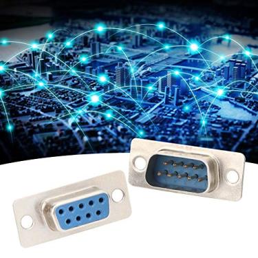 Imagem de aqxreight Conector Fêmea DB9 de 40 Unidades - Soquete RS232 de Nível Industrial para PLC, Controle de Acesso e Conversão de Dados - Construção PBT e Latão - Transmissão Confiável para Projetores e