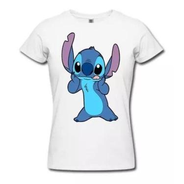 Imagem de Camiseta Feminina Baby Look Lilo & Stitch Filme Em Desenho - Outros