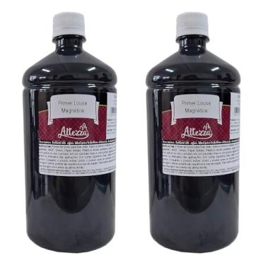 Imagem de Tinta Magnética Lousa 2000ml Decoração de Paredes Imã para MDF e Parede Tinta de Fundo Preta para Fixar Imãs
