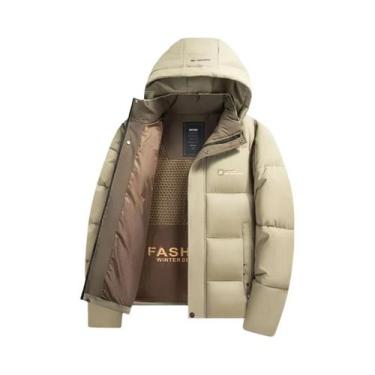 Imagem de Jaqueta Masculina Com Capuz Em Grafeno, Quente E À Prova De Vento, Mod