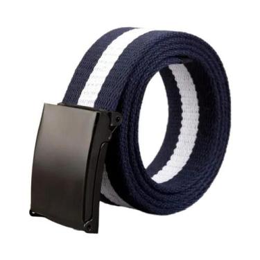Imagem de Cinto Tático Unissex De 38cm Em Lona, Cinto Casual De Luxo Para Jeans 