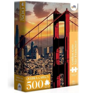 Imagem de QUEBRA-CABEÇA 500 Peças Golden Gate Sao Francisco Toyster 8082