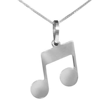 Imagem de Colar Nota Musical Coleção Hobbies Prata 925 - Sam Joias