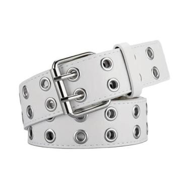 Imagem de Cinto Feminino De Couro PU Com Fivela De Agulha Dupla, Acessório De Mo
