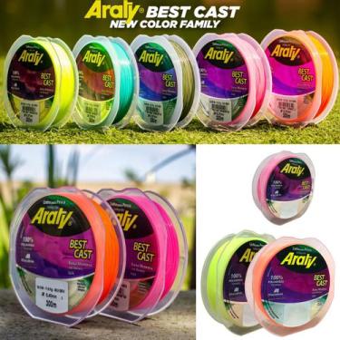 Imagem de Linha Pesca Araty Best Cast Pescaria Esportiva Alta Maciez, Rosa