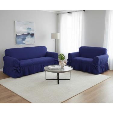 Imagem de Capa De Sofá 2 E 3 Lugares Tecido Gorgurão Maquinetado - - Campari Ind