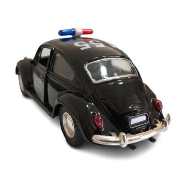 Imagem de Super Carrinho Ferro Fusca Clássico Miniatura Coleção Polícia - SWEET 