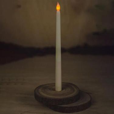Imagem de Vela longa de LED branco quente à pilhas 28 cm - BELA FLOR