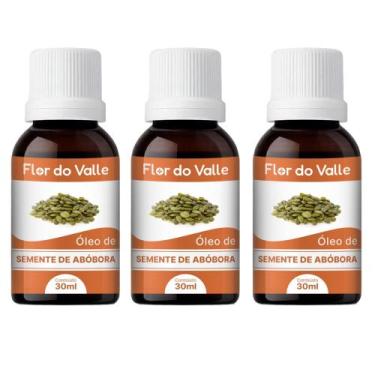 Imagem de Óleo de Semente de Abóbora 30ml  Flor do Valle, 3 Unidades