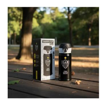 Imagem de Garrafa térmica flip 300ml times - atlético - brasfoot