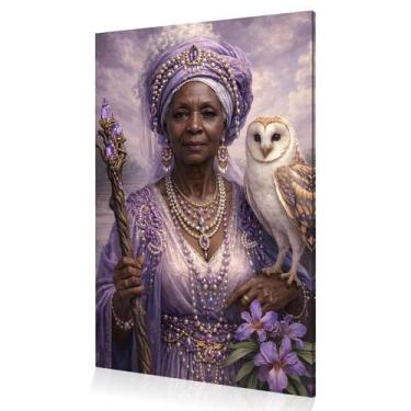 Imagem de Quadro Decoração Nanã Orixá Umbanda Candomblé Canvas 60x40 - DC Expres