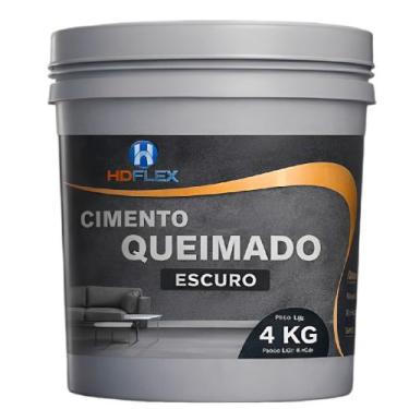 Imagem de Cimento Queimado 4 Kilo Cinza Escuro - 0010031160 - HD FLEX