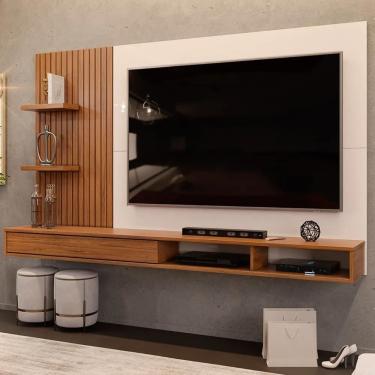 Imagem de Painel Para Tv Até 60 Polegadas Bento D04 Freijó-off White - Mpozenato