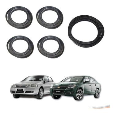 Imagem de Kit Borracha de Vedação Automotiva para Portas e porta-malas Astra Vectra Após 95 Preto...