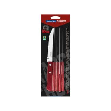 Imagem de Conjunto para Churrasco 6 Peças Tramontina - Polywood 21198/715, Verme