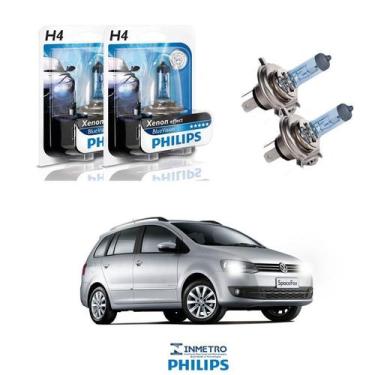 Imagem de Lâmpadas Farol Volkswagen Spacefox Philips H4 BlueVision