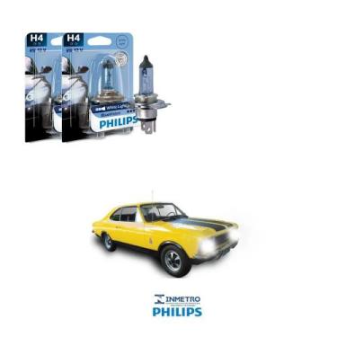 Imagem de Lâmpadas Farol GM Opala Philips H4 BlueVision