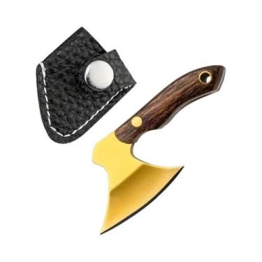 Imagem de Mini Machadinha Portátil De Aço Inoxidável Com Chaveiro, Pequena Faca 