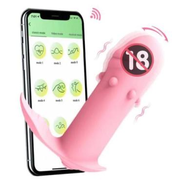 Imagem de Vibrador Calcinha Com Controle por APP 10 Velocidades - LILO - Rosa - 