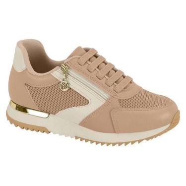 Imagem de Tênis Modare Casual Ultraconforto Zíper Feminino, Bege, 36