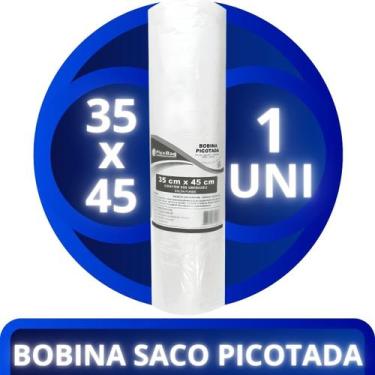 Imagem de Saco Plástico 35X45cm Em Bobina Picotada 1 Rolo Com 500 Sacos - PLAST 
