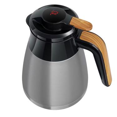 Imagem de Bule Térmico Thermo Touch 1,3L Aço Inoxidável Parede Dupla Isolamento Vácuo Termômetro Digital Inox Euro Home