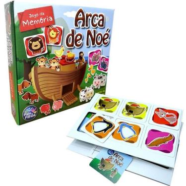 Imagem de Jogo de Memória Arca de Noé 40 Peças Educativo para Crianças a Partir de 4 Anos Pais & Filhos