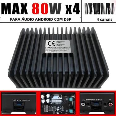 Imagem de Amplificador De Potência DSP 4CH Para Carro, Processador Inteligente D