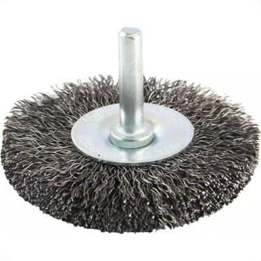 Imagem de Escova De Aco Circular Brasfort Aco Carbono Com Haste - 75Mm Blister -