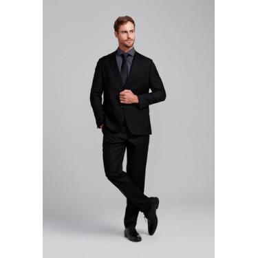 Imagem de Terno Slim Fit PV Liso - Highstil Oficial, Preto, 60M