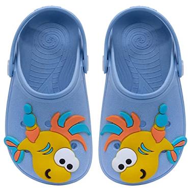 Imagem de Babuche Infantil Menino Peixe 12.30 (Azul, 23/24)