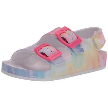 Imagem de Skechers Girls Foamies Cali Blast-Lil Summer Dream Slide Sandal, Multi, 7 Little Kid
