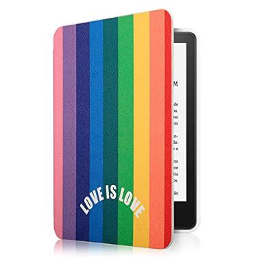 Imagem de Capa Kindle Paperwhite 11ª Geração 2021 - WB Ultra leve Silicone Flexível e Sensor Magnético - Love is Love (Não Compatível com Kindle 11ª geração ou Kindle Paperwhite 10ª Geração)