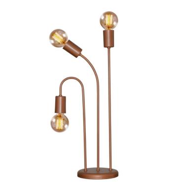 Imagem de Luminaria Abajur Retrô Ideal Para Sala Cor Cobre