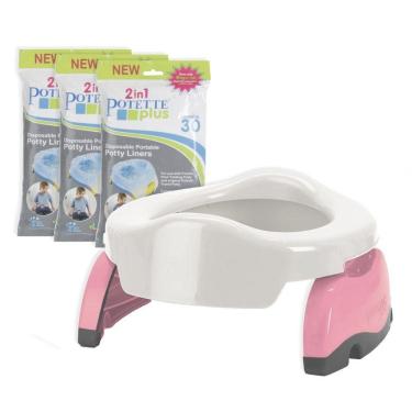 Imagem de Redutor Sanitário Infantil Potette Plus + 90 Sacolinhas