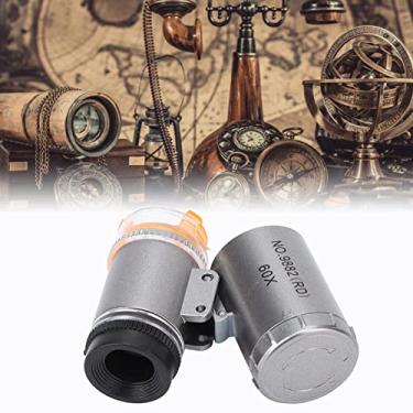 Imagem de Microscópio Digital, Microscópio de Bolso com Luz UV, Microscópios de Bolso, Microscópio de Bolso 60X Ampliação 2 Luzes LED 1 Luz UV Ampla Aplicação 60X Ampliação Microscópio Portátil