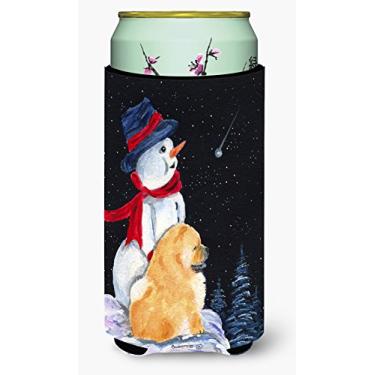 Imagem de Caroline's Treasures SS8554TBC boneco de neve com chow chow menino alto isolador de bebidas isolante abraçador, menino alto, multicolorido